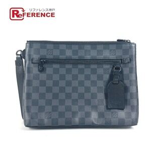 Louis Vuitton Damier Graphite Black Take Pouch clutch bag strap canvas